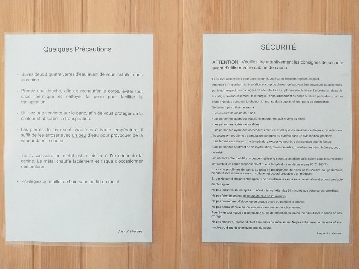 Centre Ville A Pied Appt Avec Sauna, Linge, Wifi, Stationnement Gratuit Vannes Zimmer foto